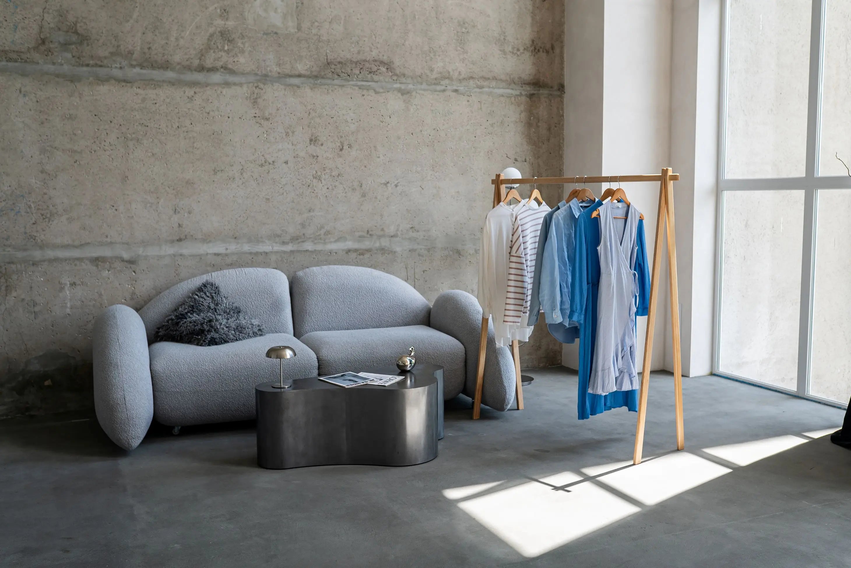 Minimal design wooden hanger with smooth grain – eco-friendly storage essential