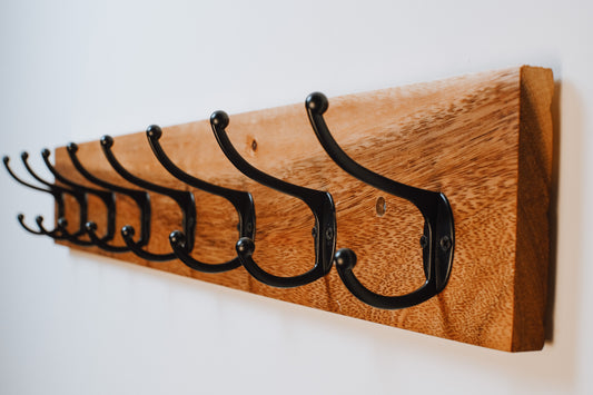 Coat rack,Coat Hooks,Acacia wood