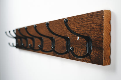 Coat rack,Coat Hooks,Acacia wood