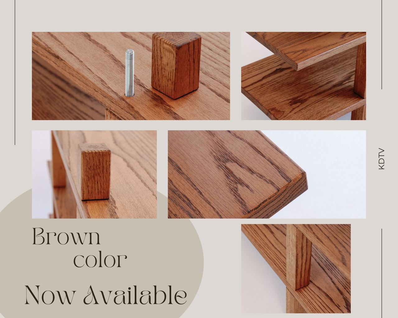 Brown oak wood shoes organizer