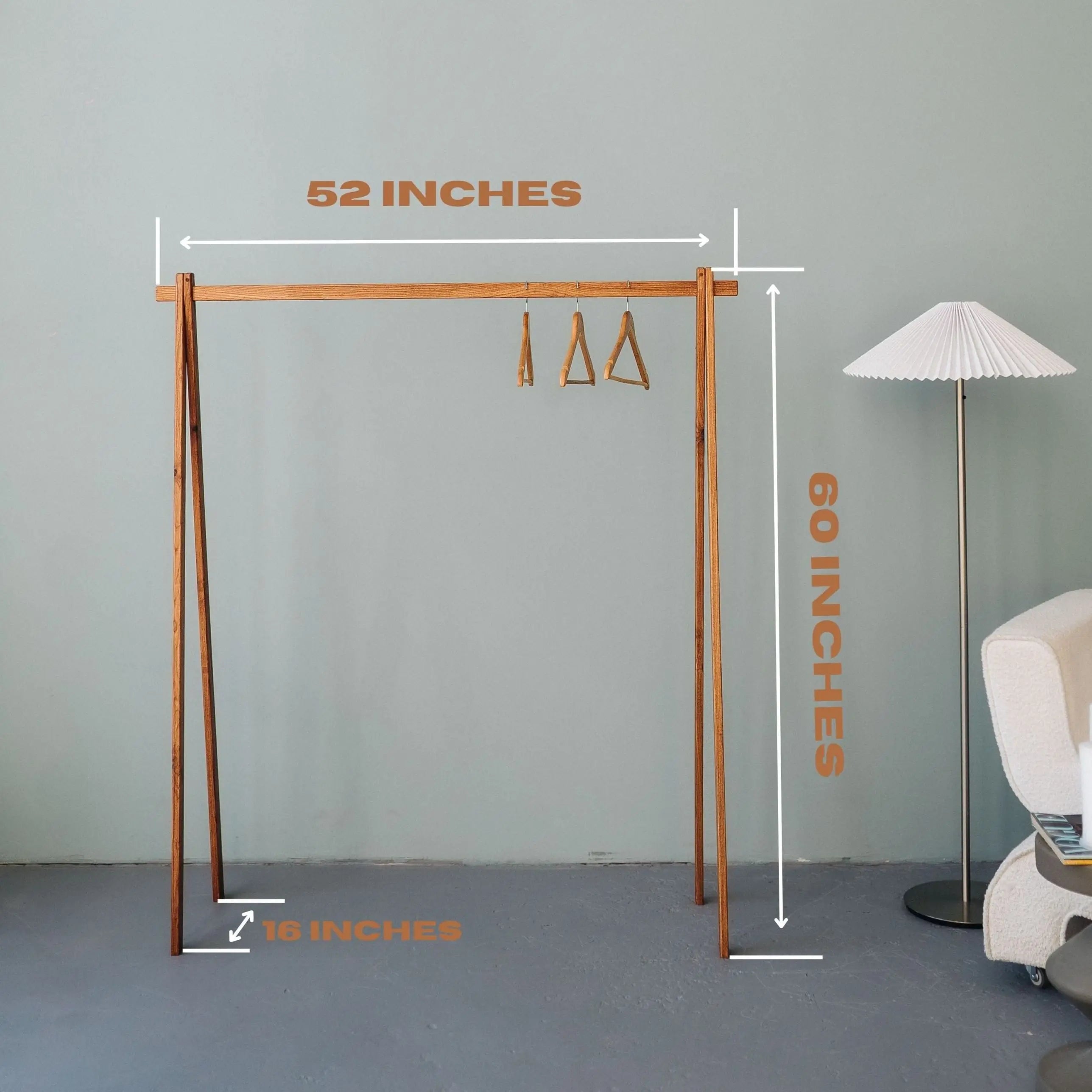 Timeless retail clothing fixture – wooden rack for modern stores