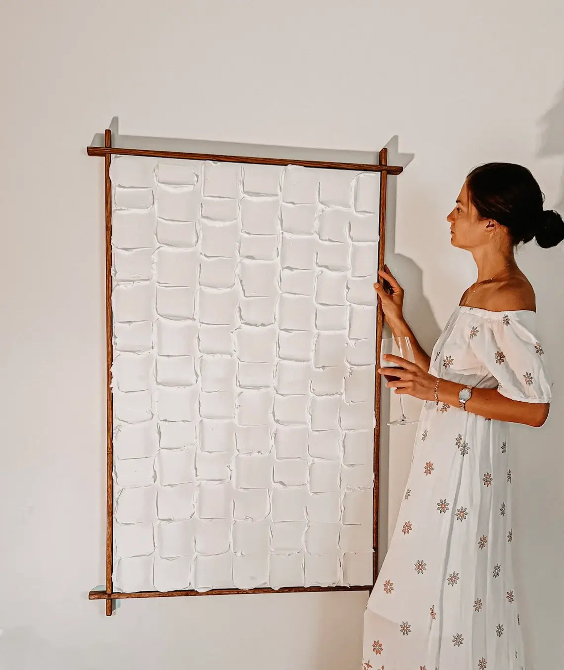 Assembled wood canvas frame with clean corners and smooth edges